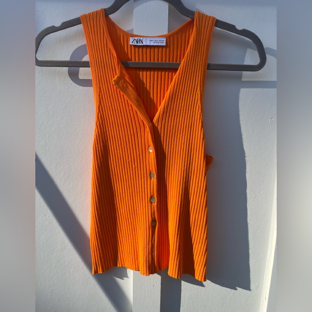 Zara cropped sweater tank